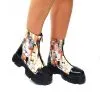Catinca Shoes BC25 NPI bocanci piele negri pisici