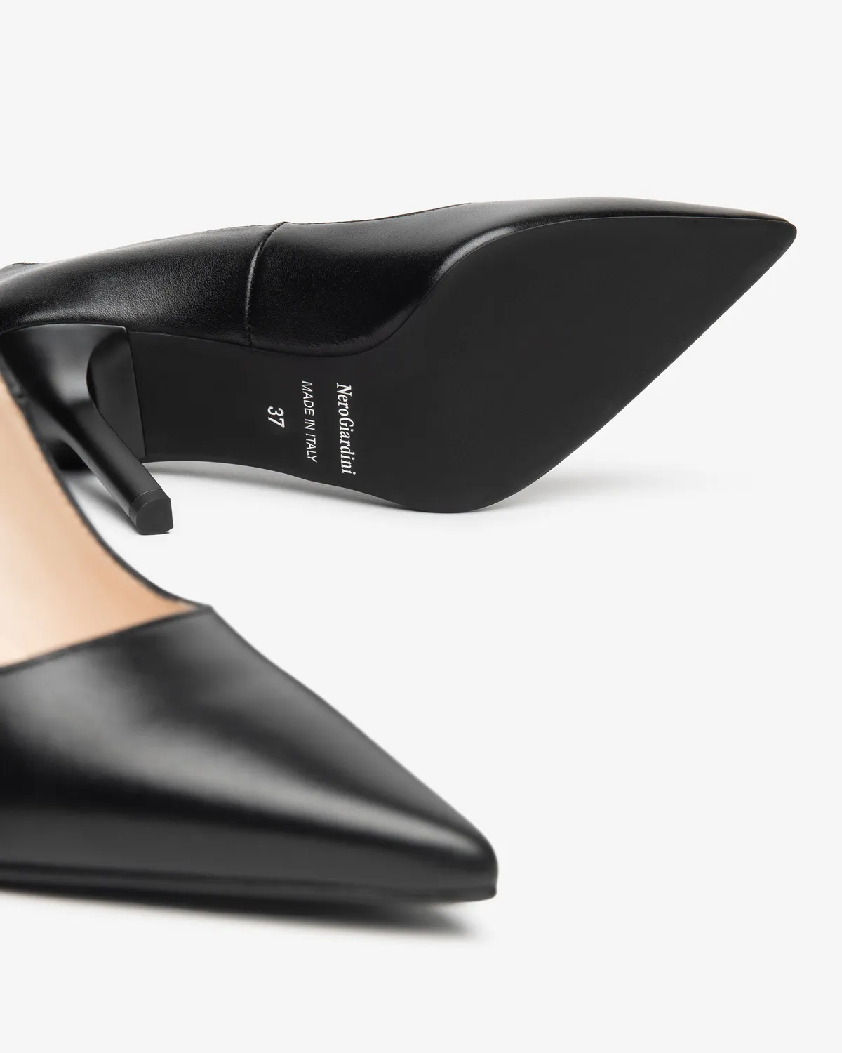 NeroGiardini pantofi dama piele stiletto 95mm varf ascutit