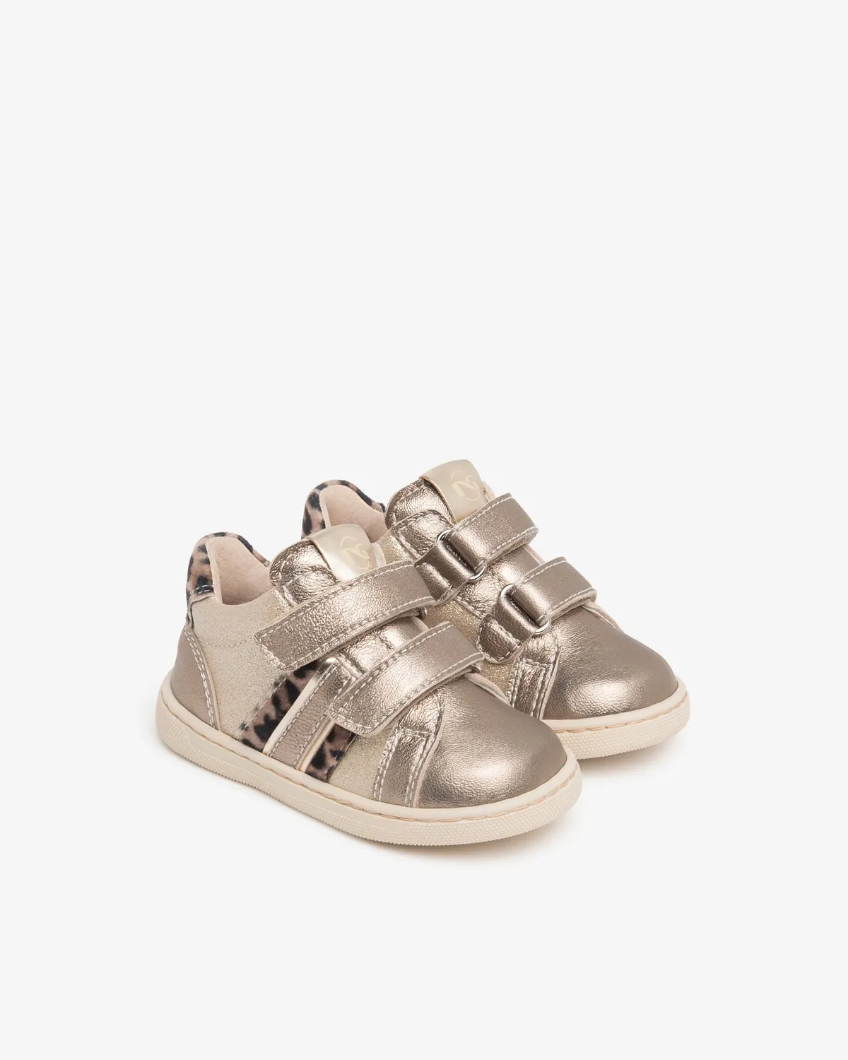 NeroGiardini sneakers fete piele velcro animal print