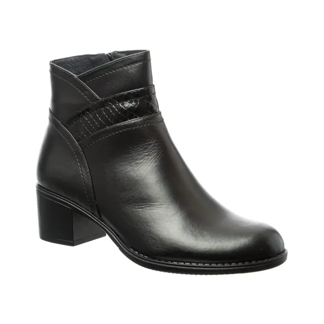 Catinca Shoes GX42 NB ghete negru box piele naturala