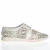 Catinca Shoes D5 A pantofi dama albi piele naturala