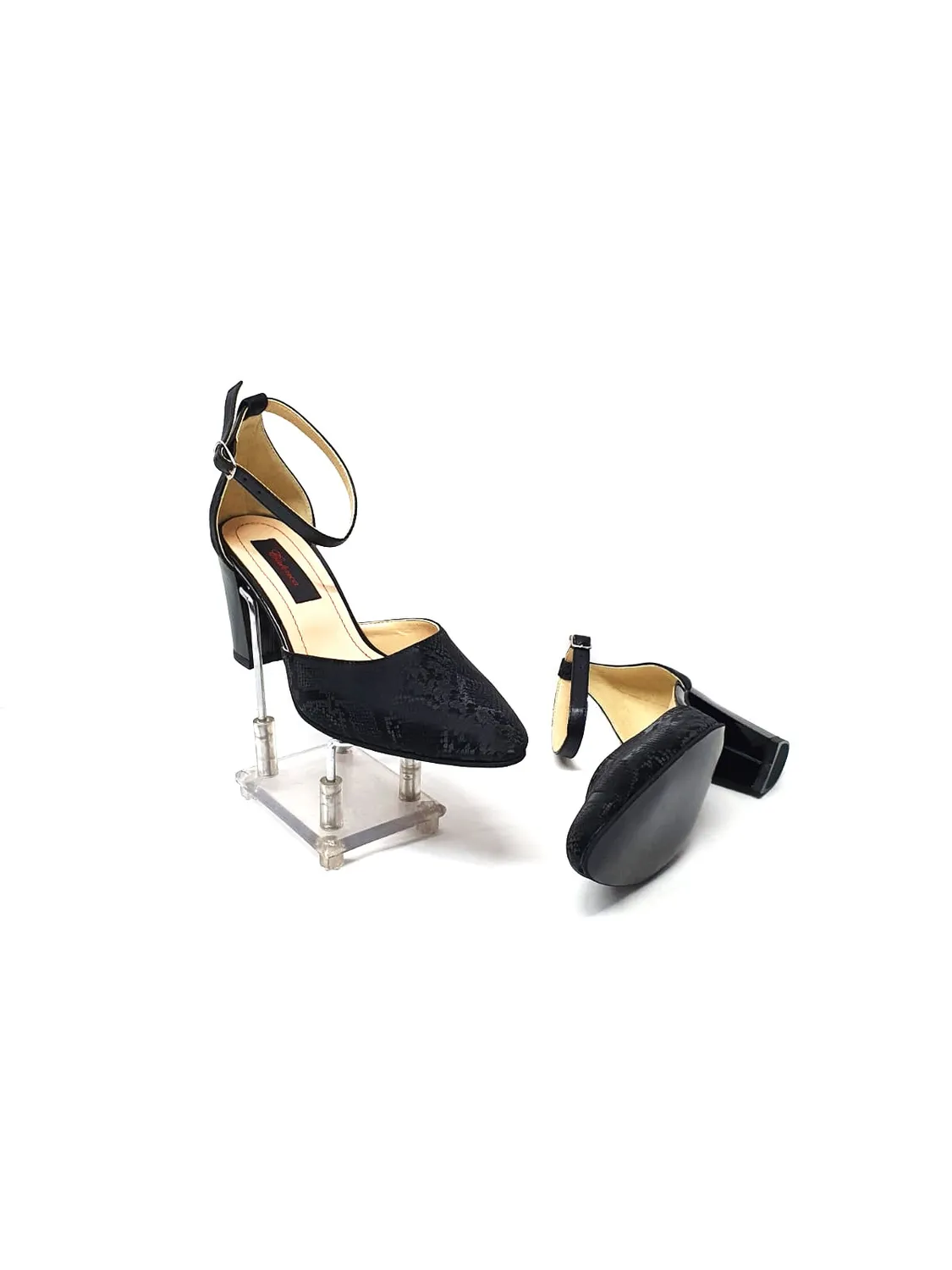 Catinca Shoes D14 SN sandale dama piele sarpe negru