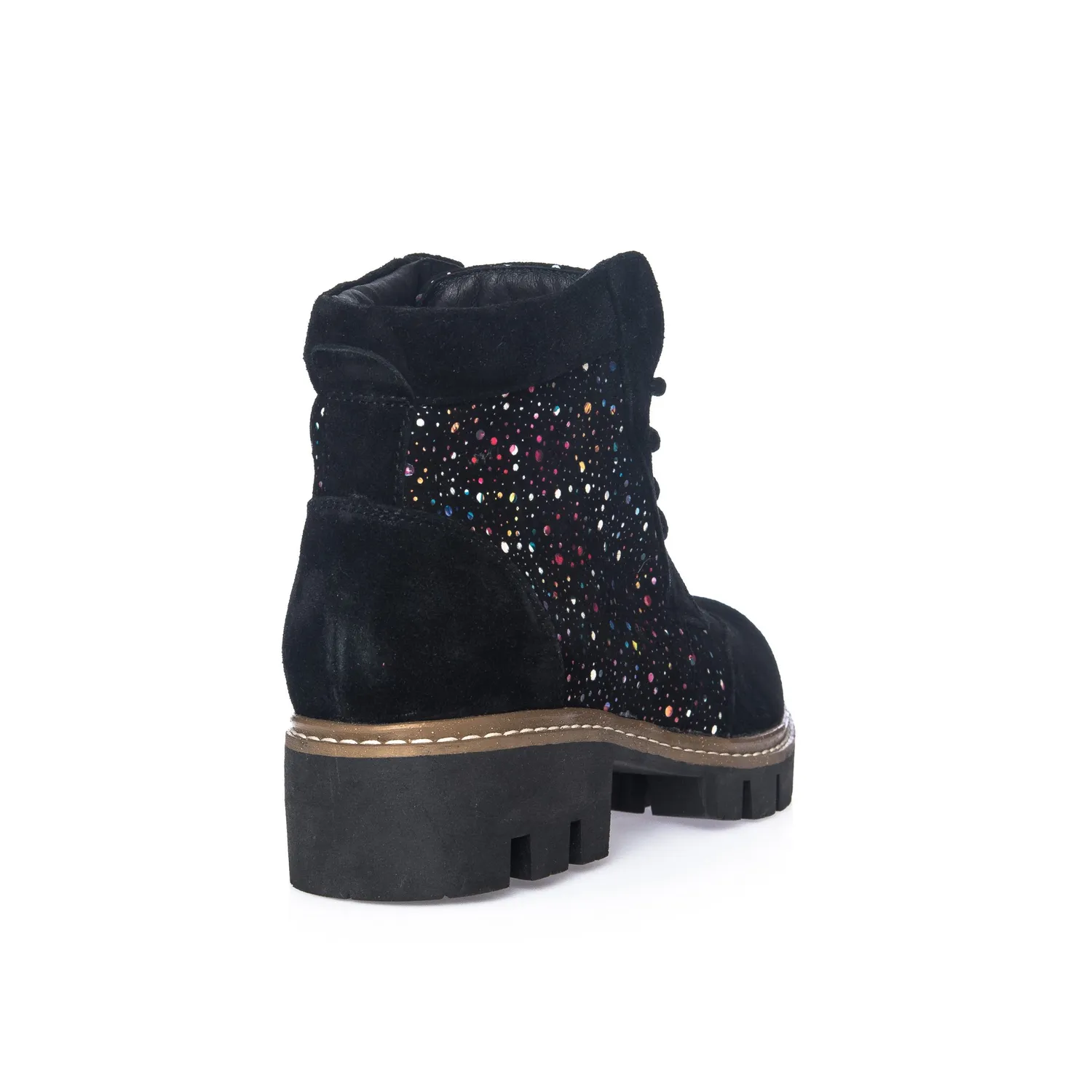 Catinca Shoes G28 NAPC bocanci dama piele negru picatele
