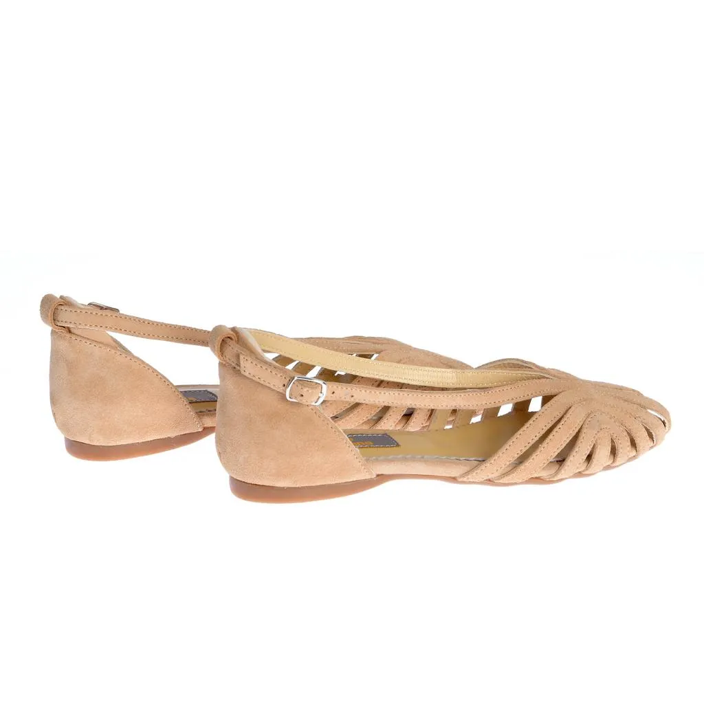 Ana Urbana Shoes Córdoba sandale nude piele întoarsă