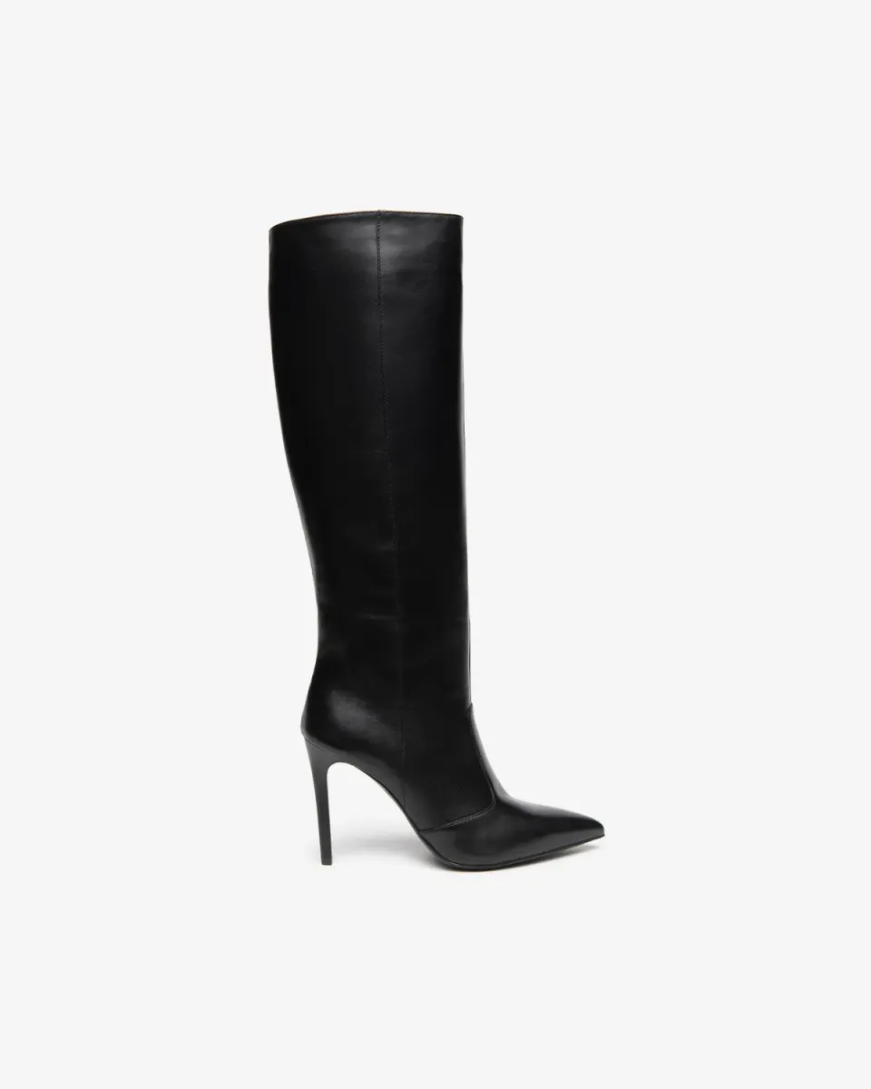 NeroGiardini cizme dama piele cu toc stiletto