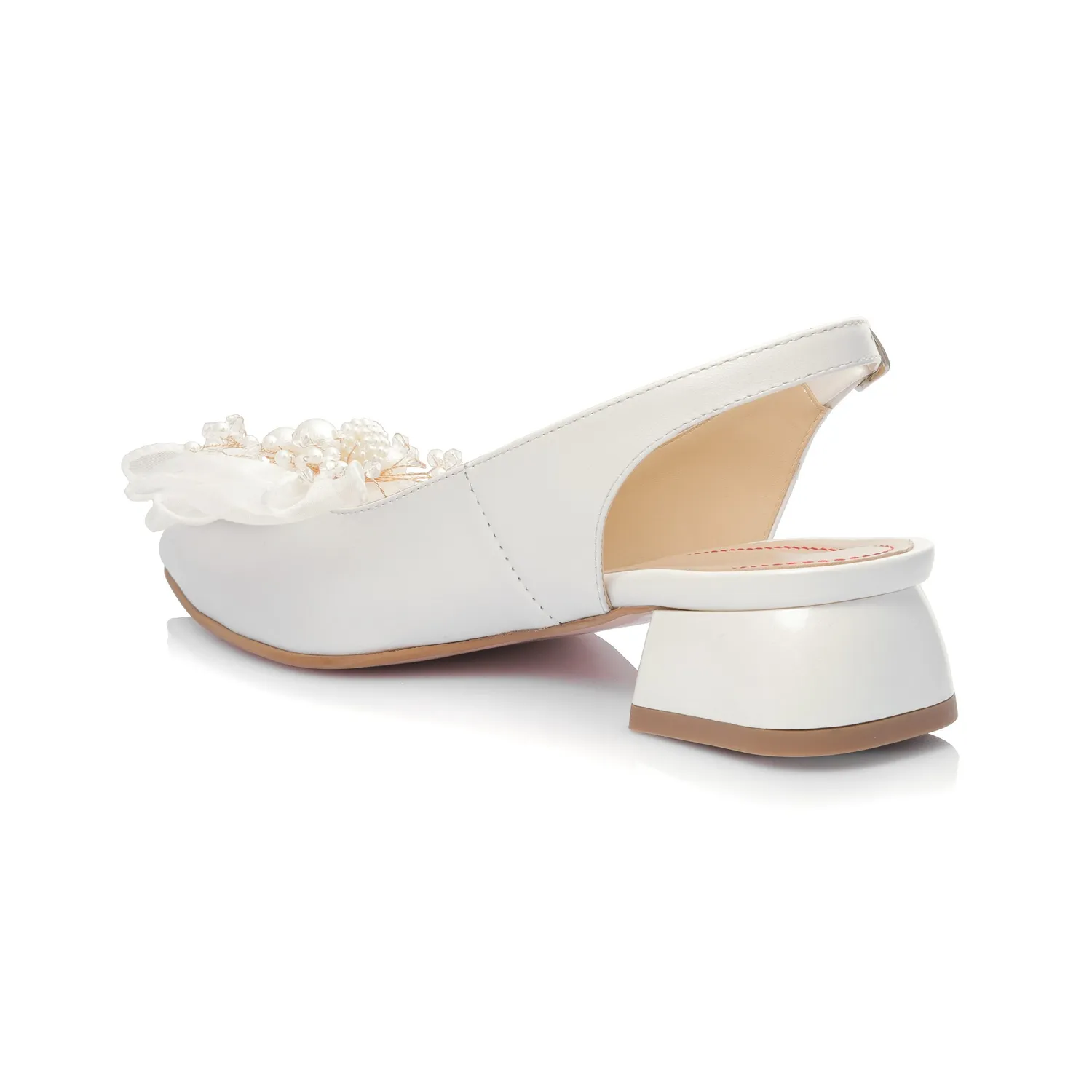 Catinca Shoes BLD10MI ALB sandale dama piele naturala alb sidef
