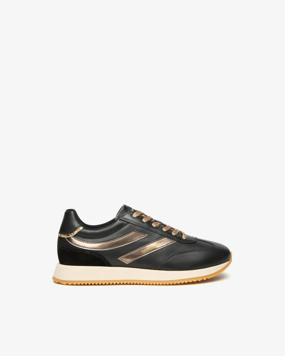 NeroGiardini sneakers dama piele si material tehnic toamna