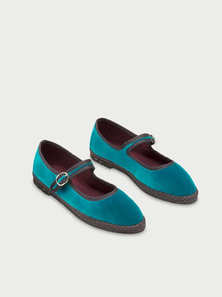 Flagelus Snape pantofi mary jane velur albastru