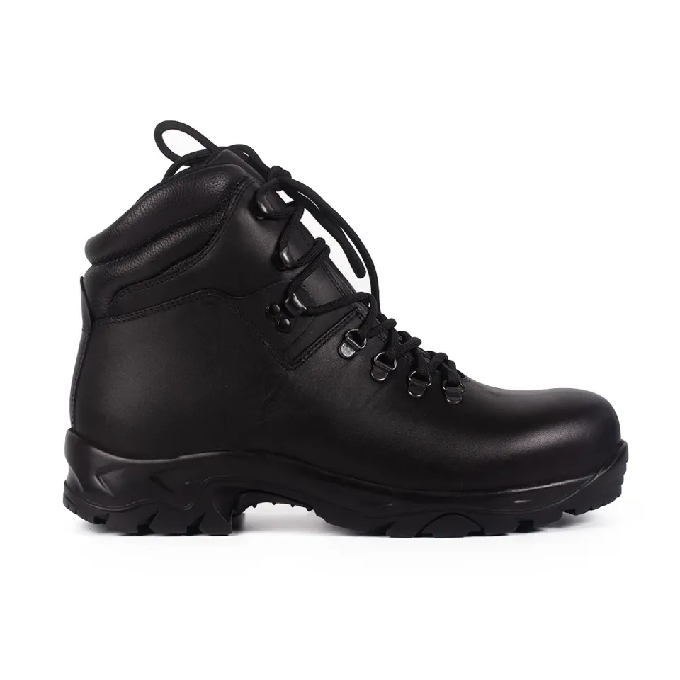 Lucas Shoes 384 bocanci barbati negri piele naturala