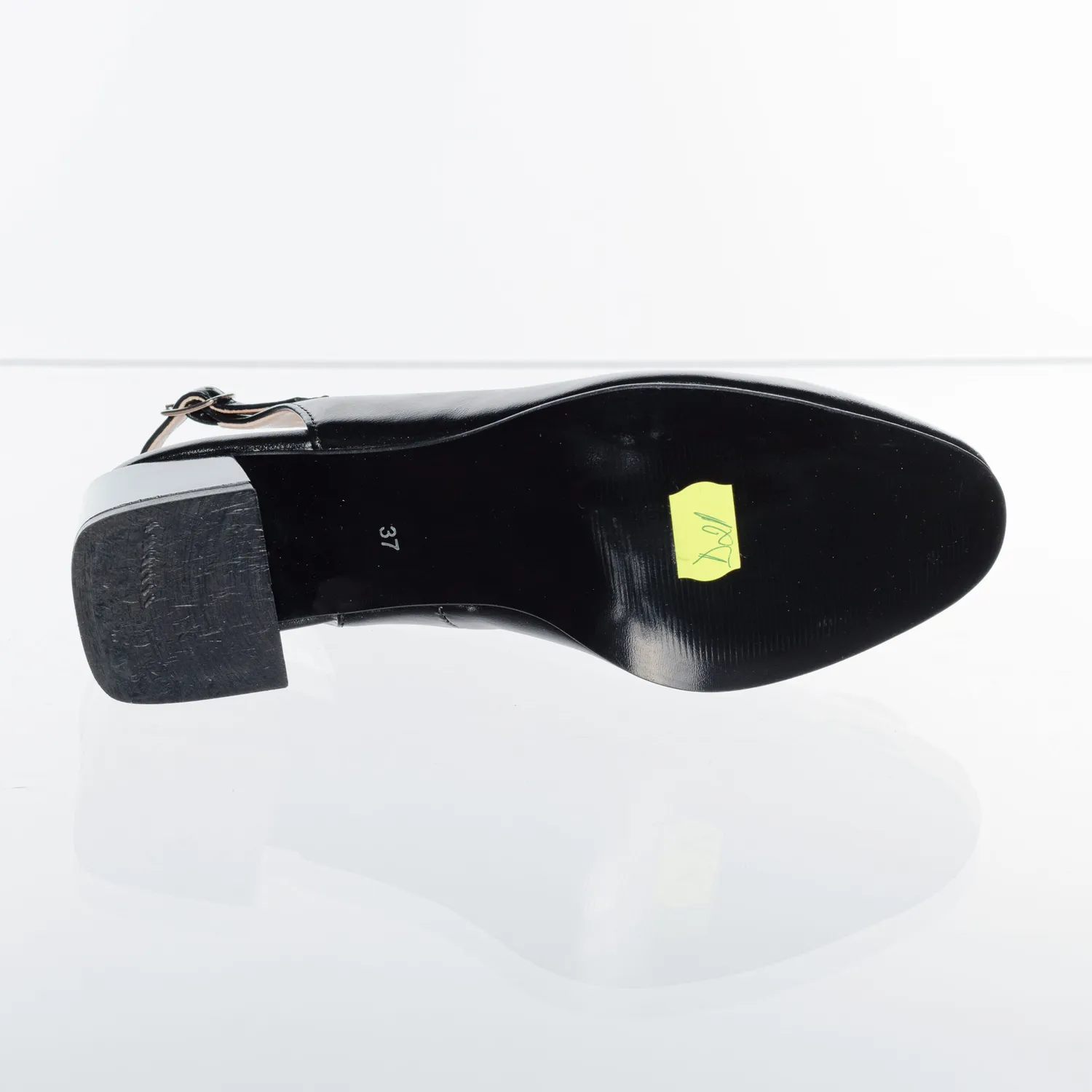 Catinca Shoes D21 NBPA sandale dama piele negru puncte
