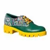 Catinca Shoes X5 VBT pantofi dama piele verde traditional