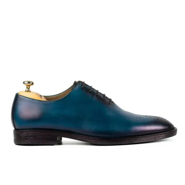 Lucas Shoes Elegant 900 pantofi turcoaz pictati