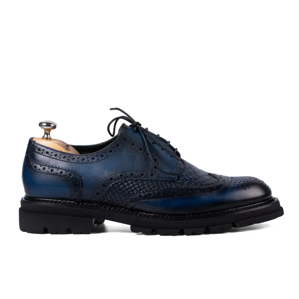 Lucas Shoes Elegant 534 pantofi barbati azzuro talpa TPU