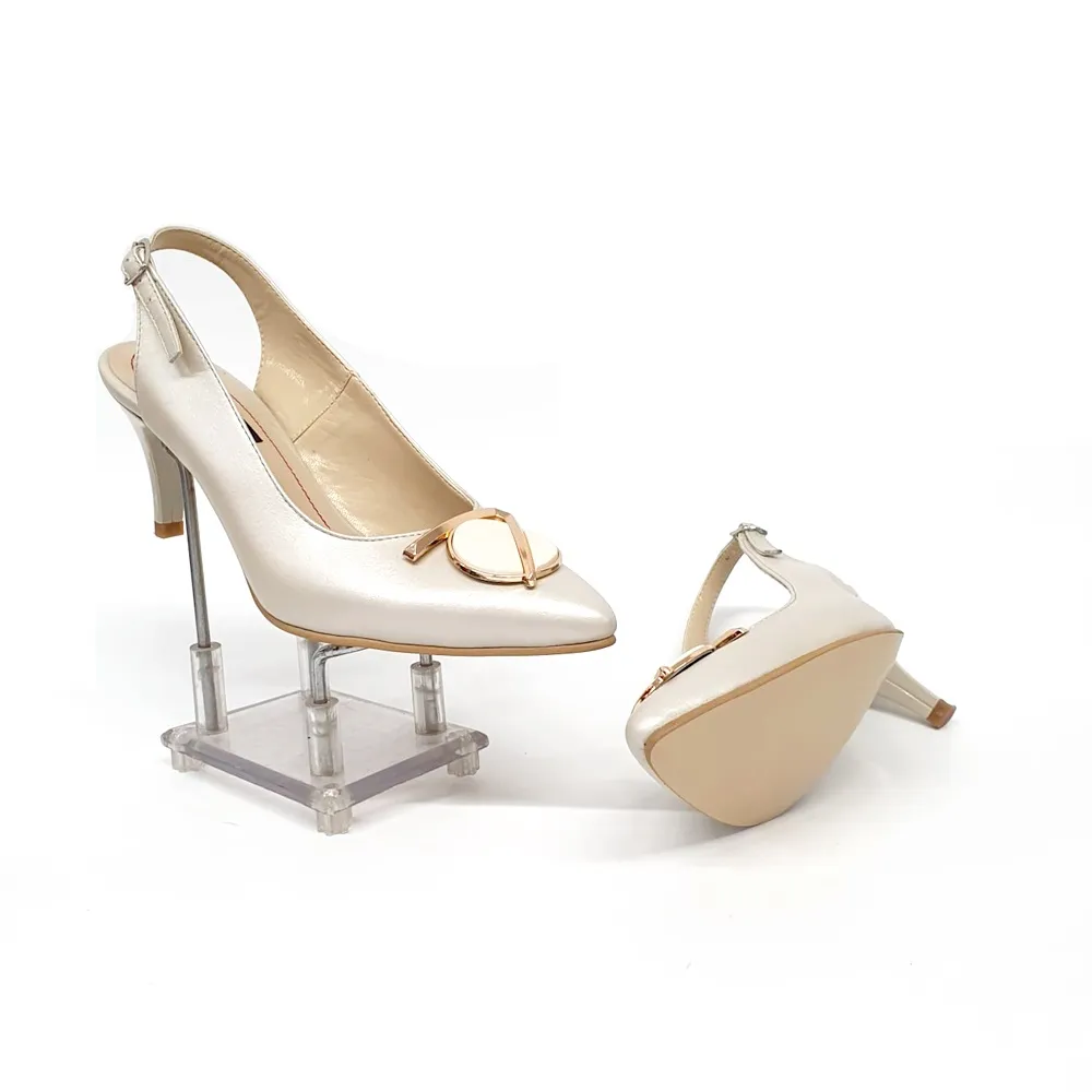 Catinca Shoes D23 BS sandale dama piele bej sidef