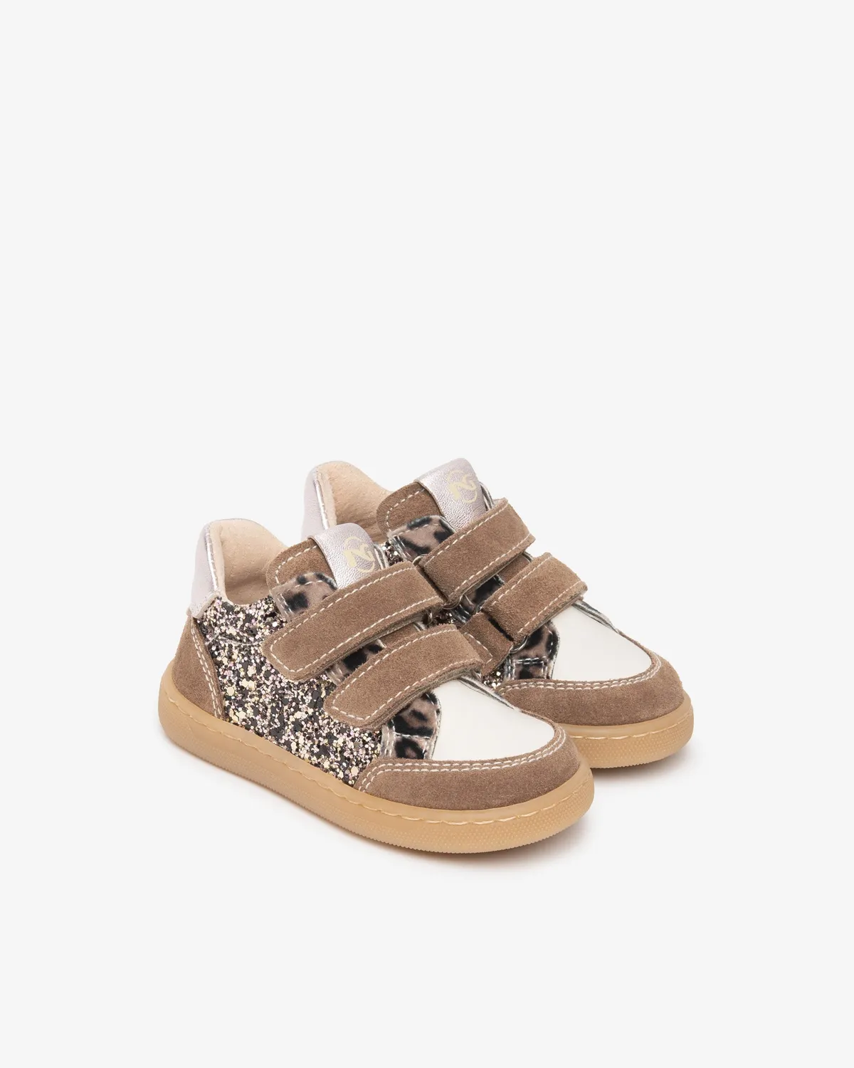 NeroGiardini Junior sneakers fete piele intoarsa animal print