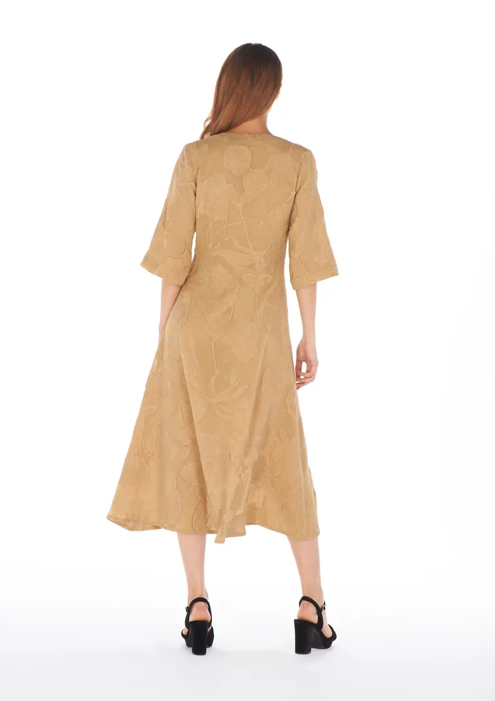 Flagelus Yao Camel caftan bej lung