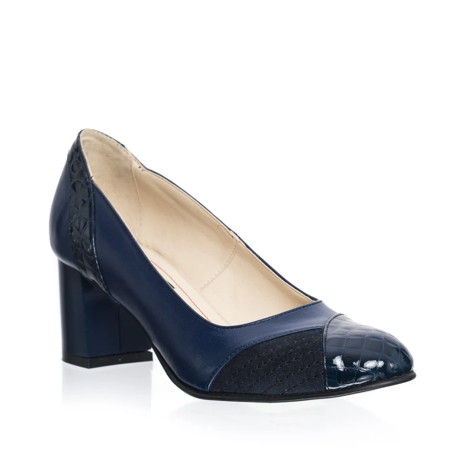 Catinca Shoes C33 ACA pantofi dama piele albastra
