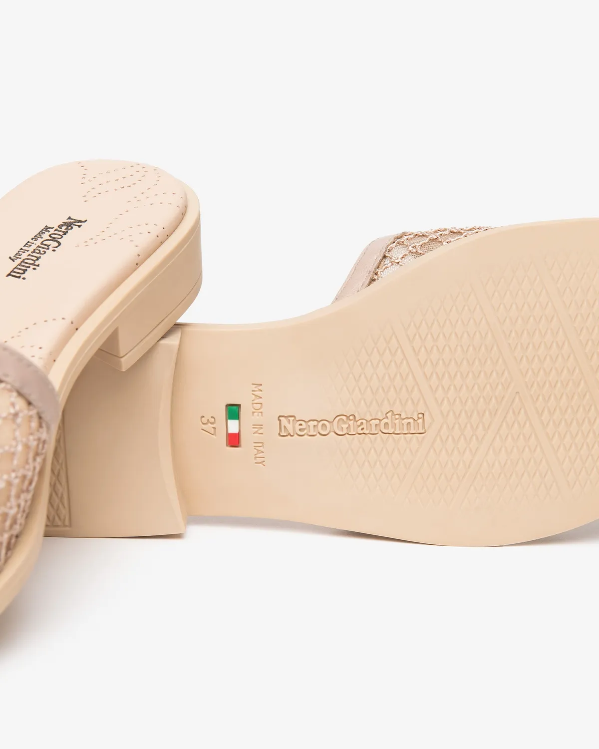 NeroGiardini Papuci Piele si Panza Dama Vara