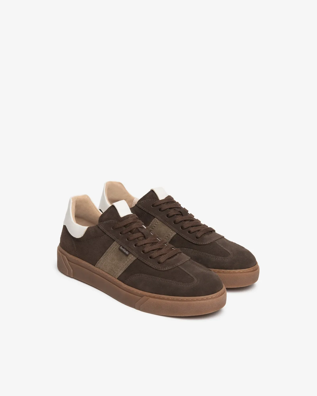 NeroGiardini sneakers barbati piele intoarsa cu siret
