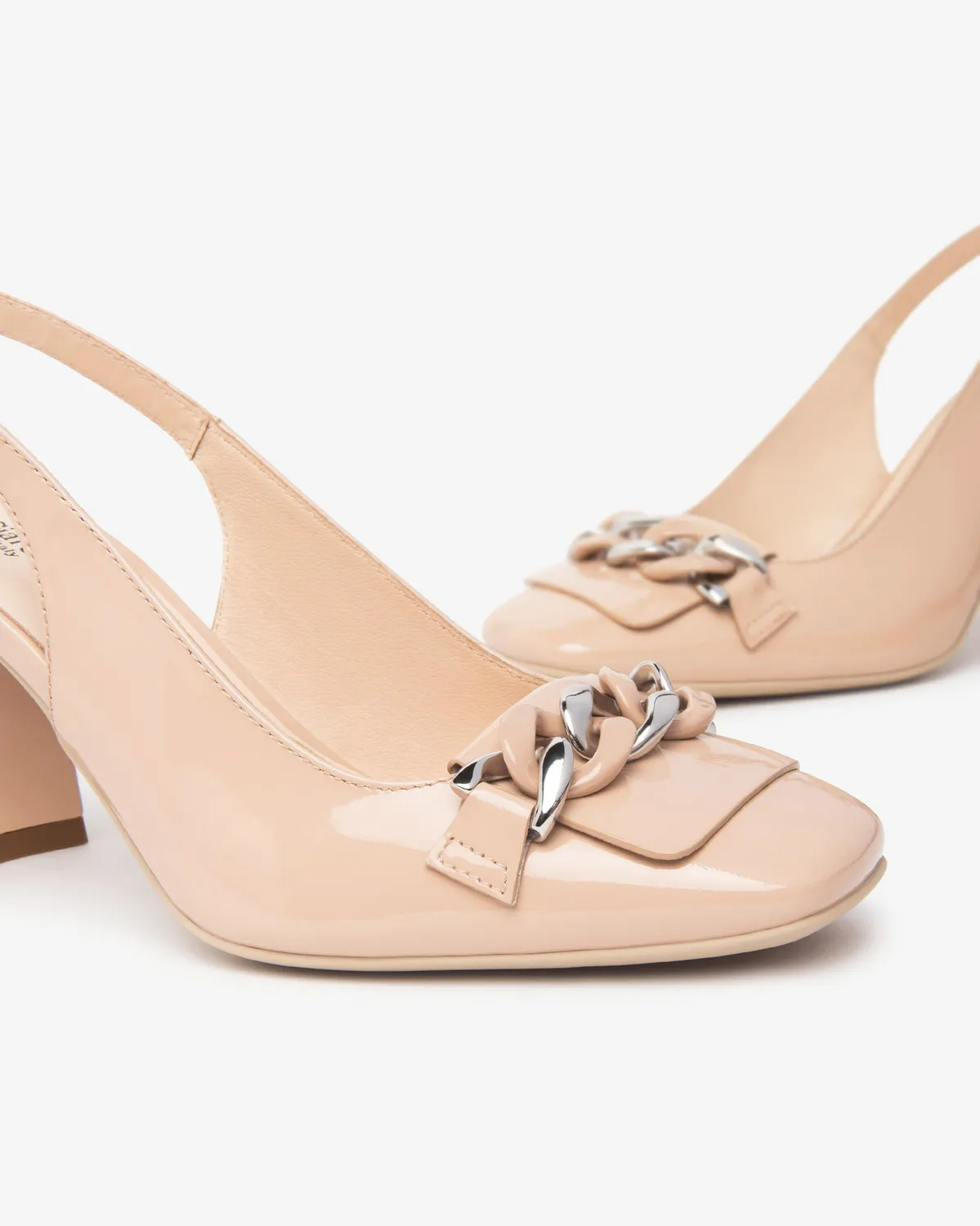 NeroGiardini pantofi slingback piele lacuita dama