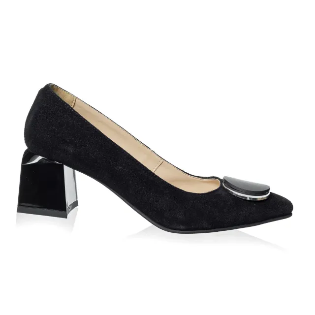 Catinca Shoes A33 NA pantofi dama piele negru antilopa