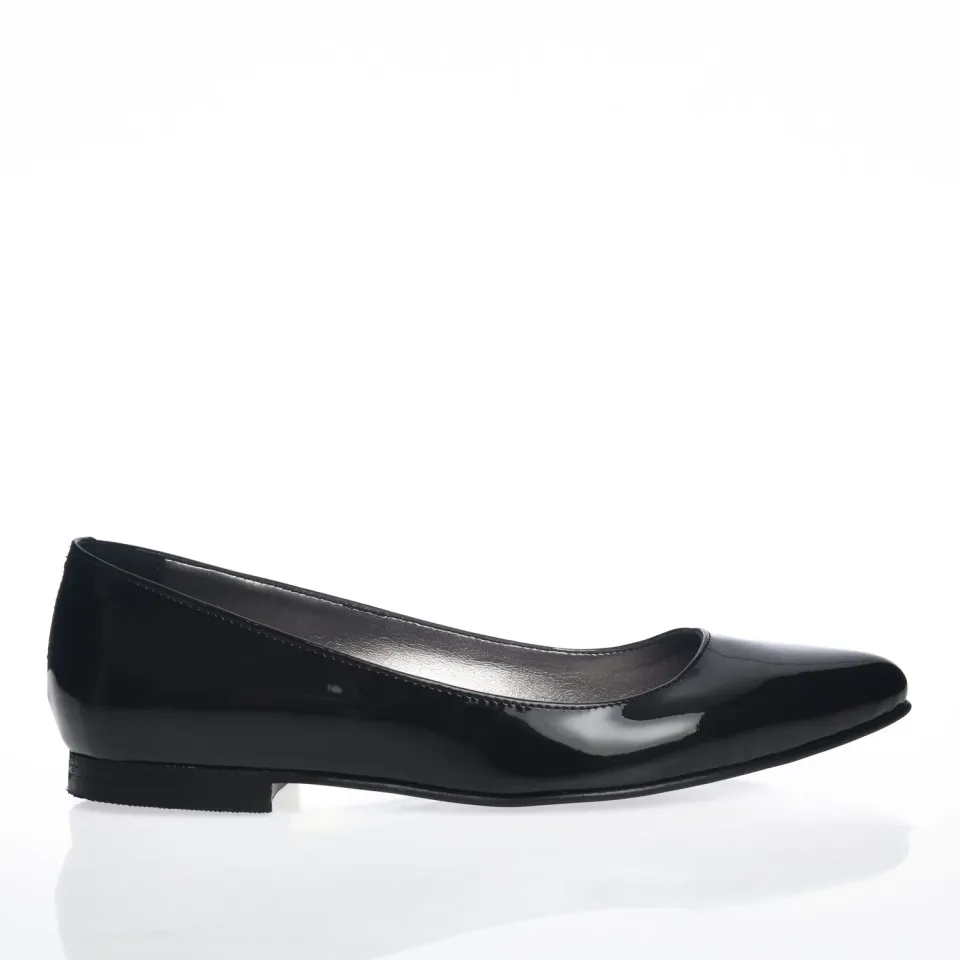 Catinca Shoes ST NL balerini dama negru lac piele naturala