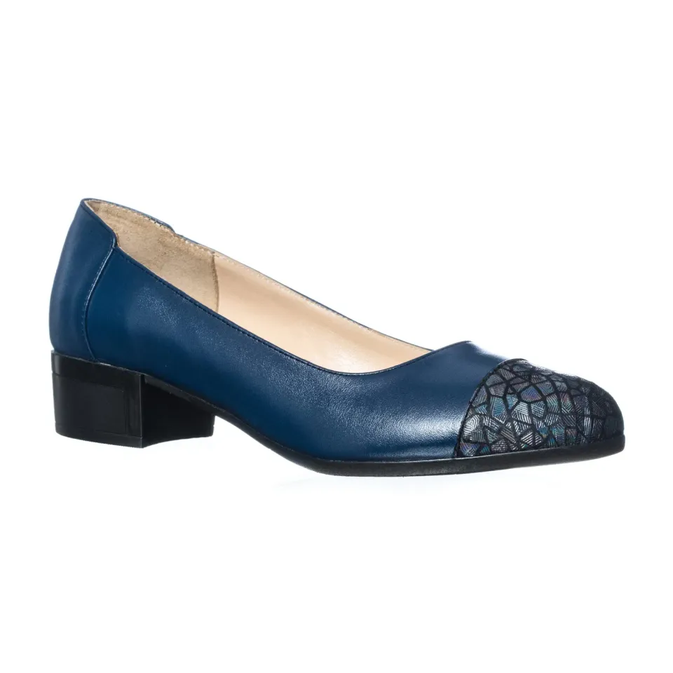 Catinca Shoes T7 AVS pantofi dama piele albastru solzi