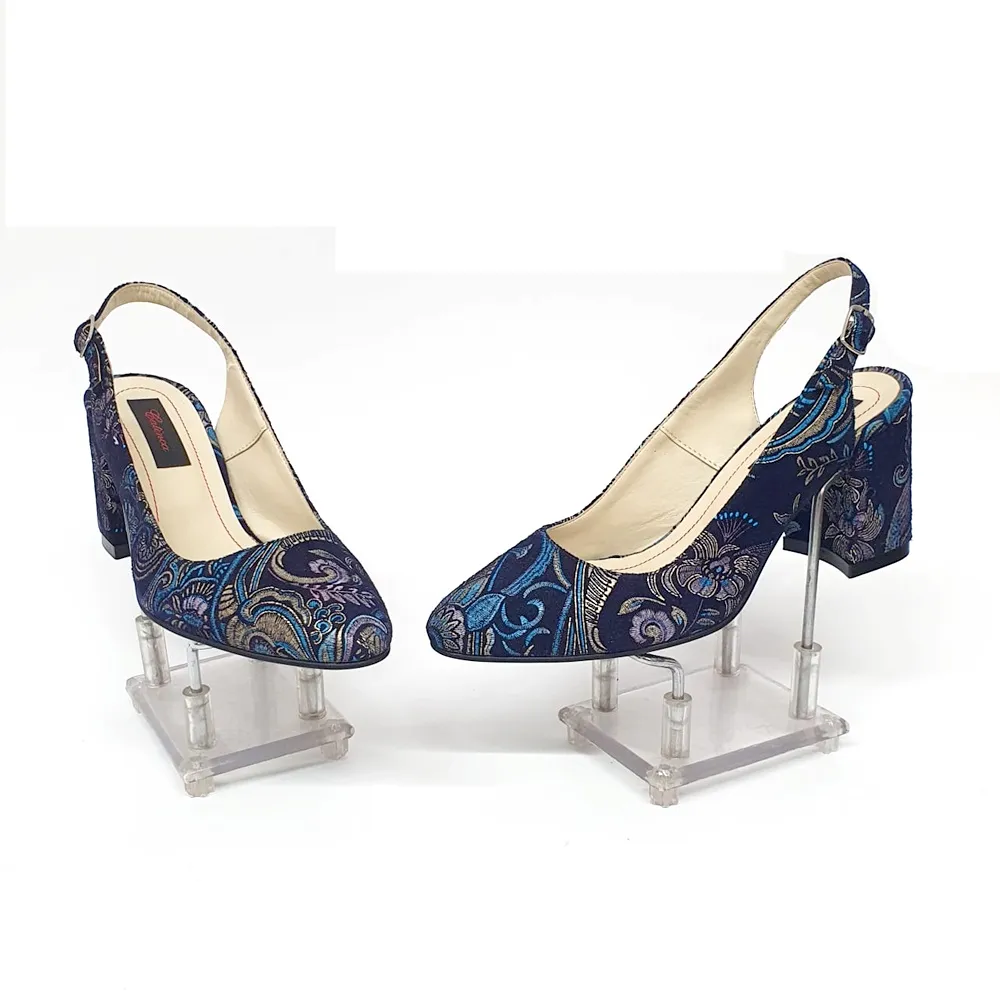 Catinca Shoes V7 BLS sandale dama bleu piele naturala