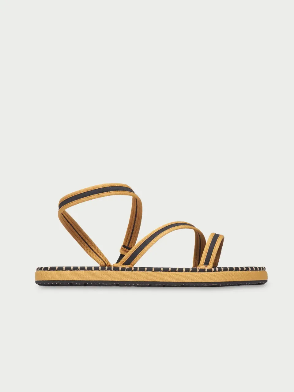 Flagelus Daisy Sandal Black sandale flatform negru 2 cm