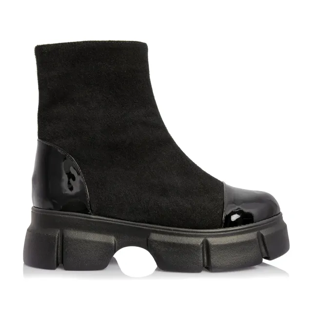 Catinca Shoes BC25F NAL bocanci dama piele neagra