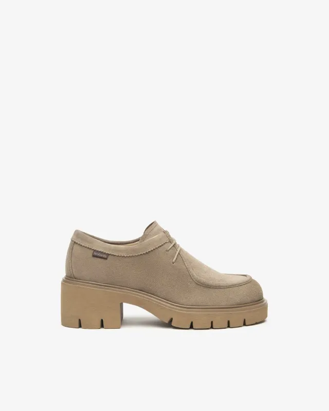NeroGiardini pantofi siret dama piele intoarsa oxford