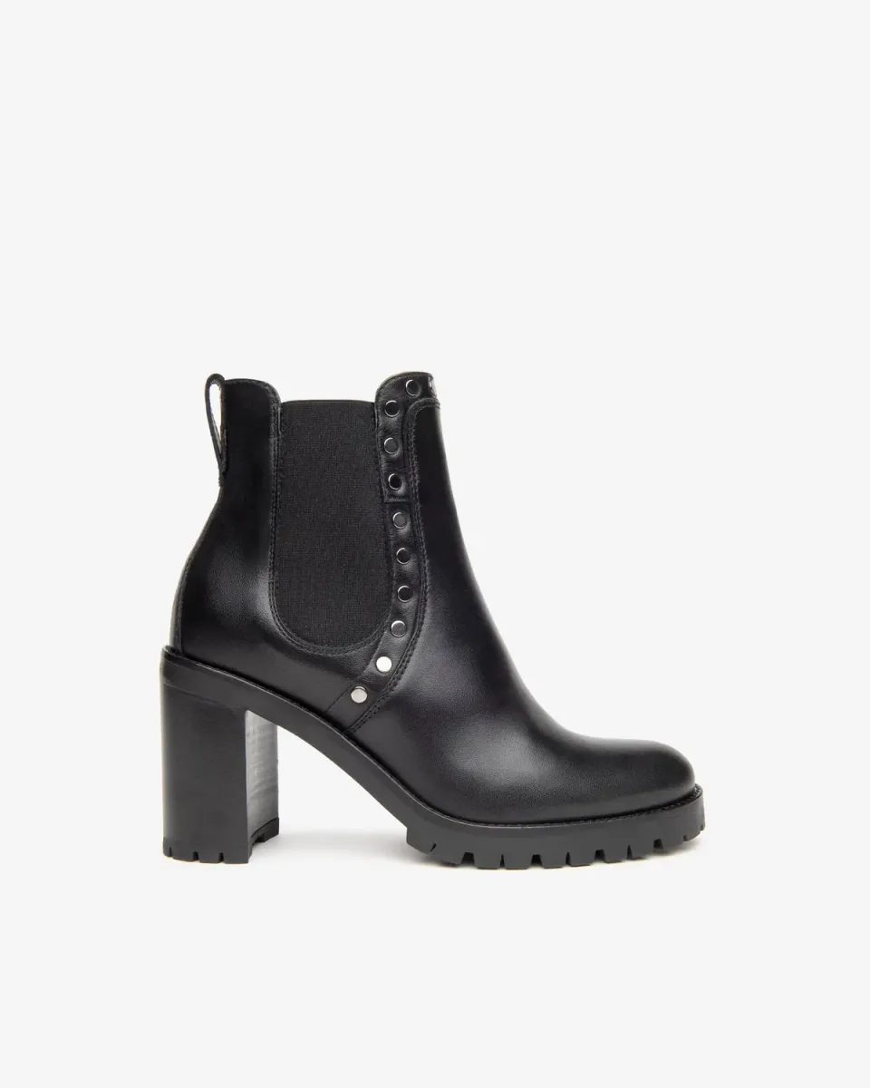 NeroGiardini botine chelsea dama piele toc 9 cm